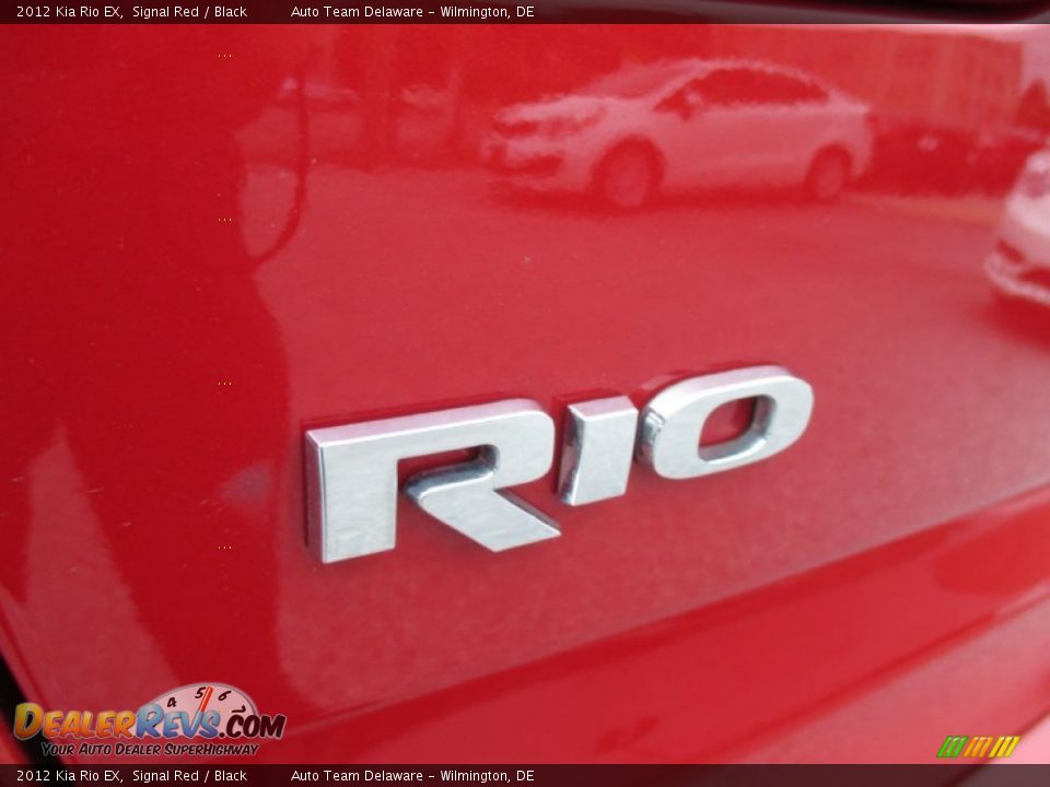 2012 Kia Rio EX Signal Red / Black Photo #26