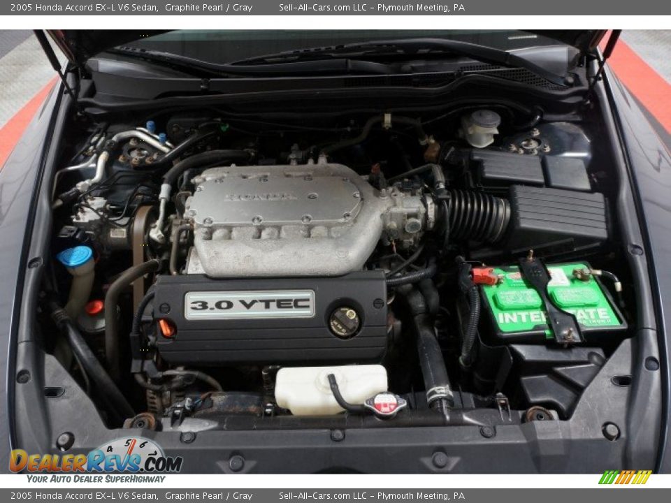 2005 Honda Accord EX-L V6 Sedan Graphite Pearl / Gray Photo #29