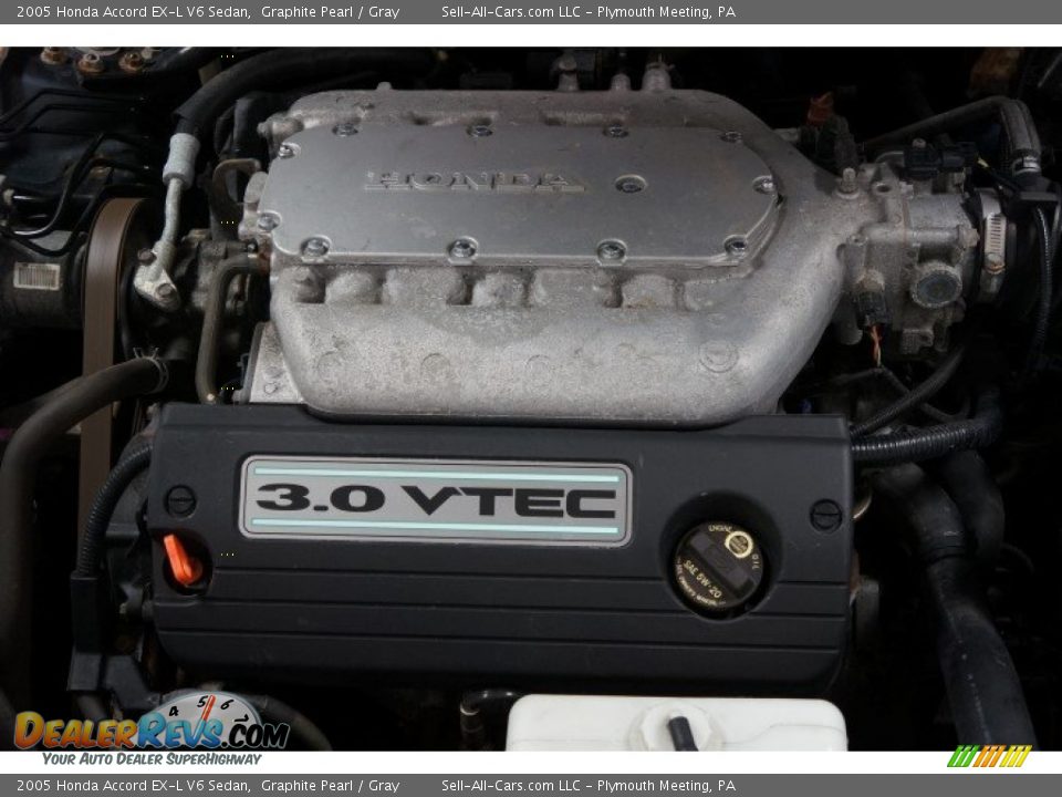 2005 Honda Accord EX-L V6 Sedan Graphite Pearl / Gray Photo #30