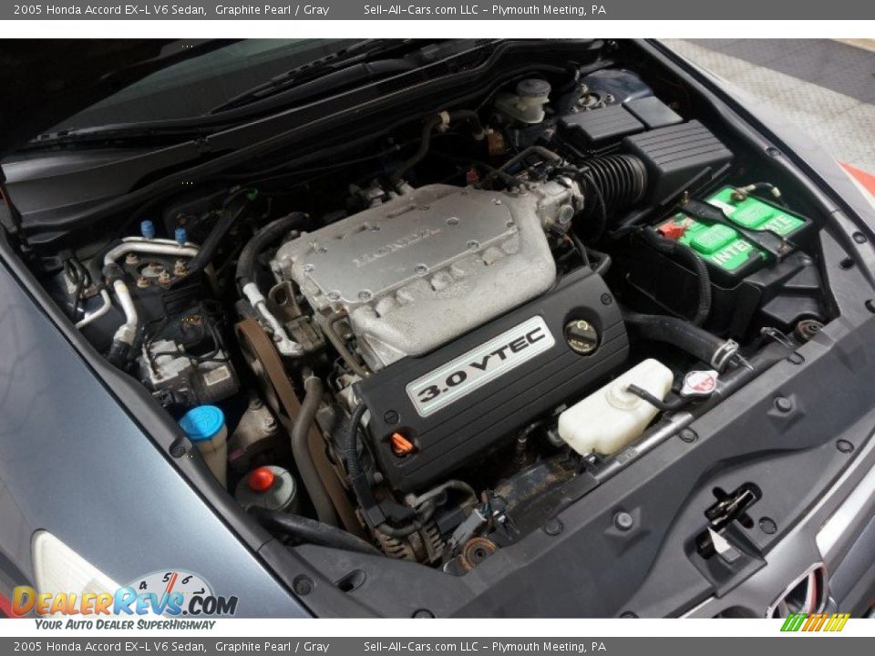 2005 Honda Accord EX-L V6 Sedan Graphite Pearl / Gray Photo #31