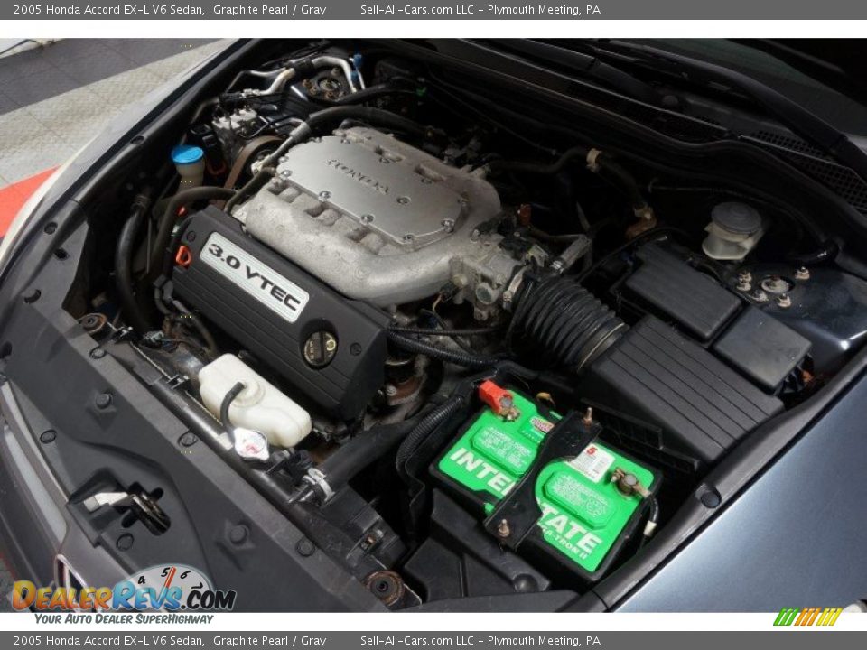 2005 Honda Accord EX-L V6 Sedan Graphite Pearl / Gray Photo #32