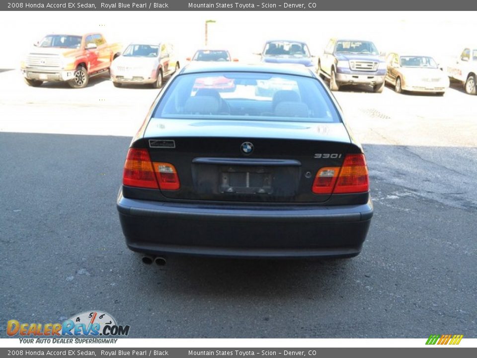 2008 Honda Accord EX Sedan Royal Blue Pearl / Black Photo #3