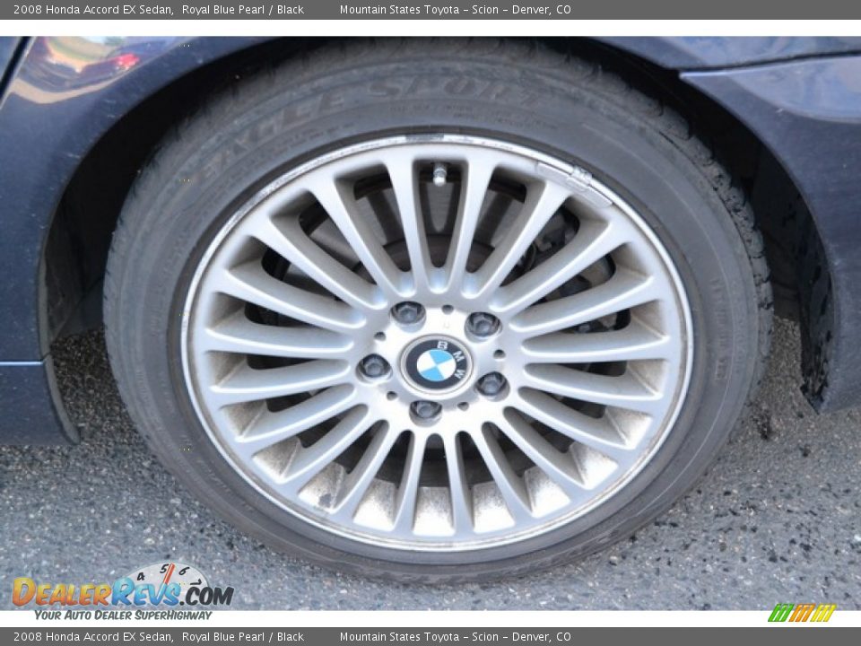 2008 Honda Accord EX Sedan Royal Blue Pearl / Black Photo #9