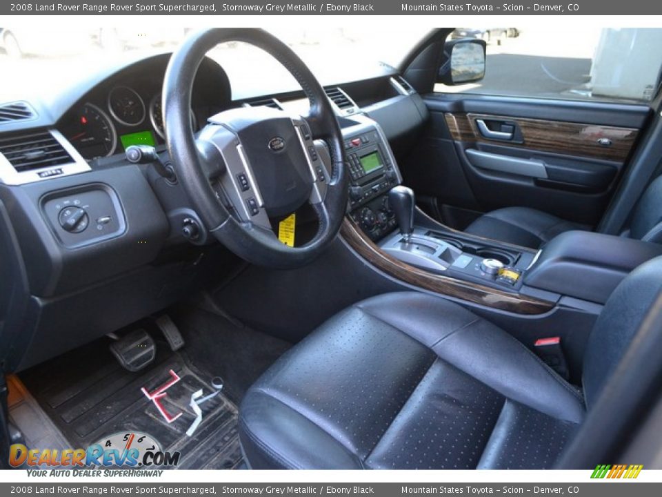 2008 Land Rover Range Rover Sport Supercharged Stornoway Grey Metallic / Ebony Black Photo #7