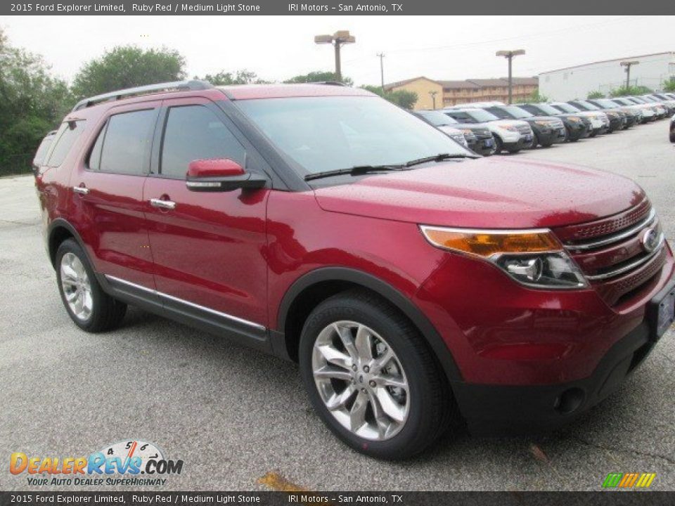 2015 Ford Explorer Limited Ruby Red / Medium Light Stone Photo #1