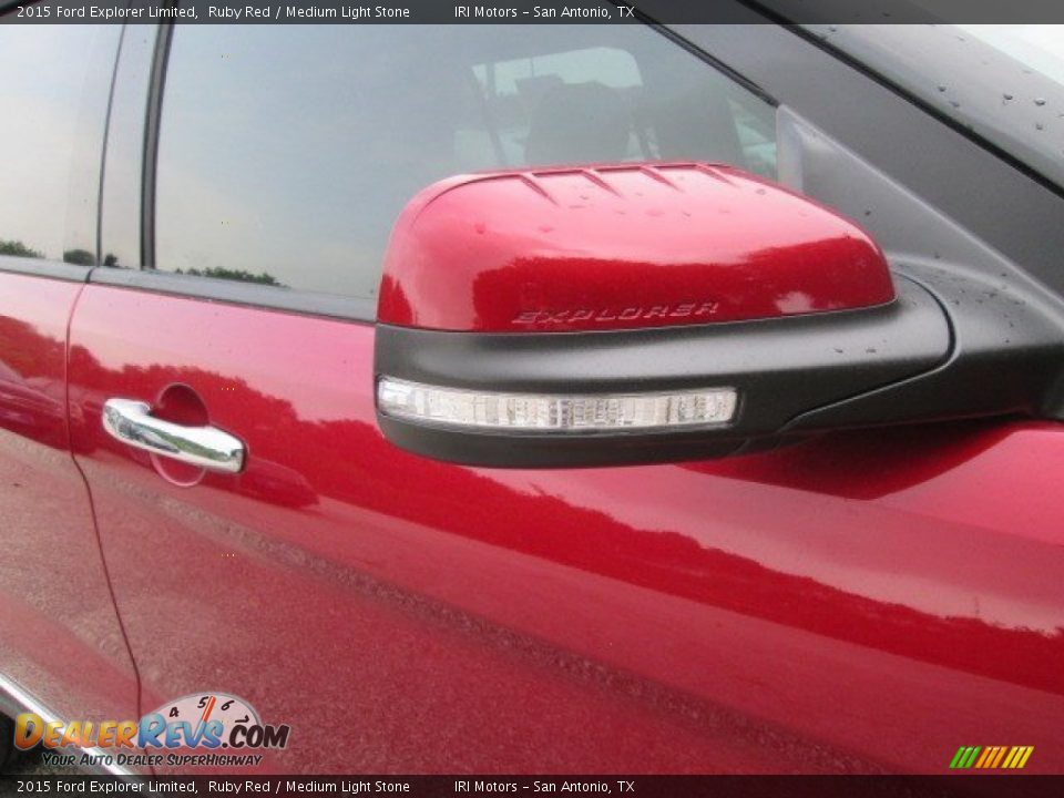 2015 Ford Explorer Limited Ruby Red / Medium Light Stone Photo #5