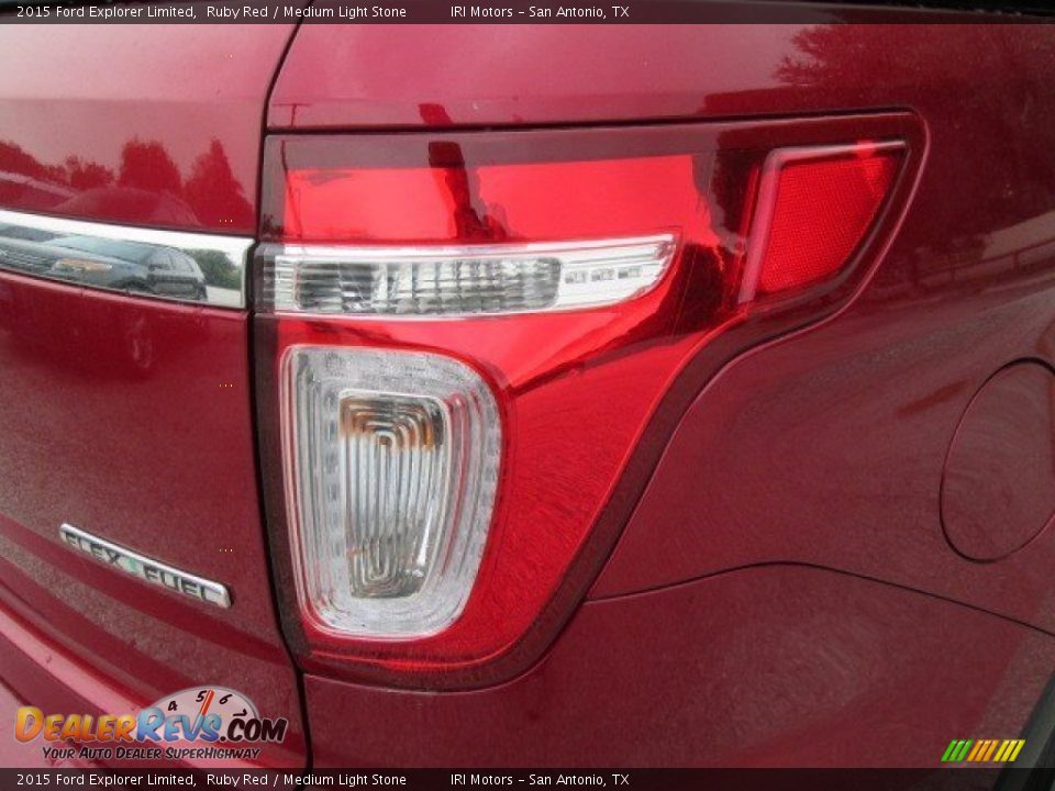 2015 Ford Explorer Limited Ruby Red / Medium Light Stone Photo #13
