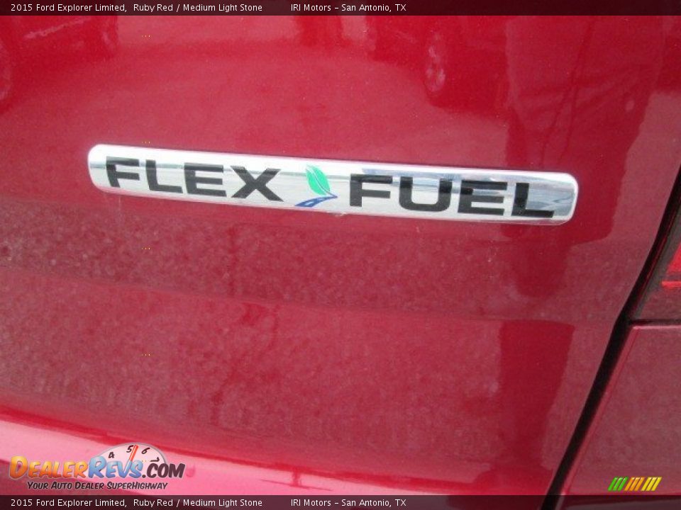 2015 Ford Explorer Limited Ruby Red / Medium Light Stone Photo #14