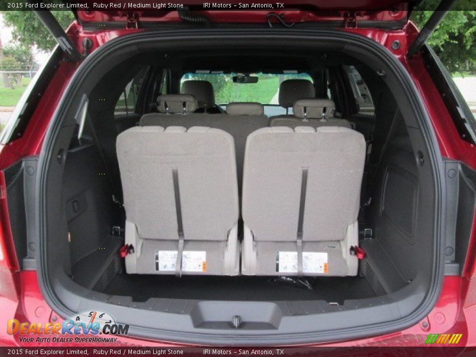 2015 Ford Explorer Limited Ruby Red / Medium Light Stone Photo #18
