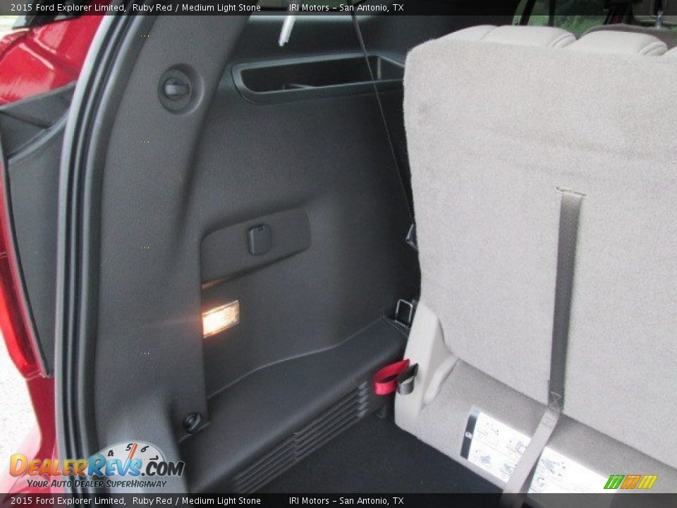 2015 Ford Explorer Limited Ruby Red / Medium Light Stone Photo #20