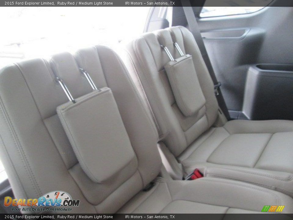 2015 Ford Explorer Limited Ruby Red / Medium Light Stone Photo #22