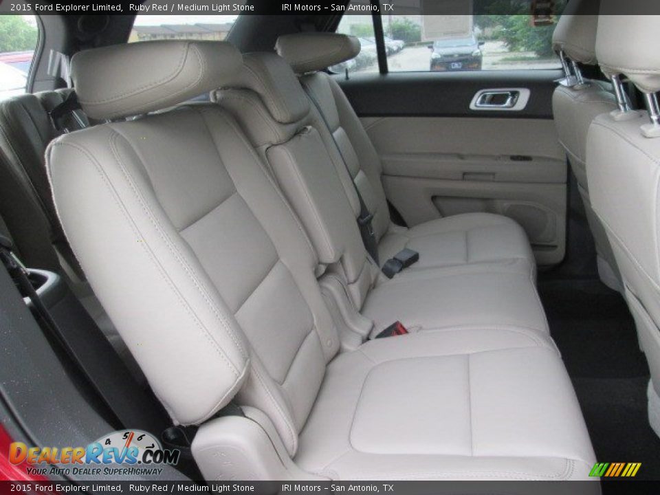2015 Ford Explorer Limited Ruby Red / Medium Light Stone Photo #23