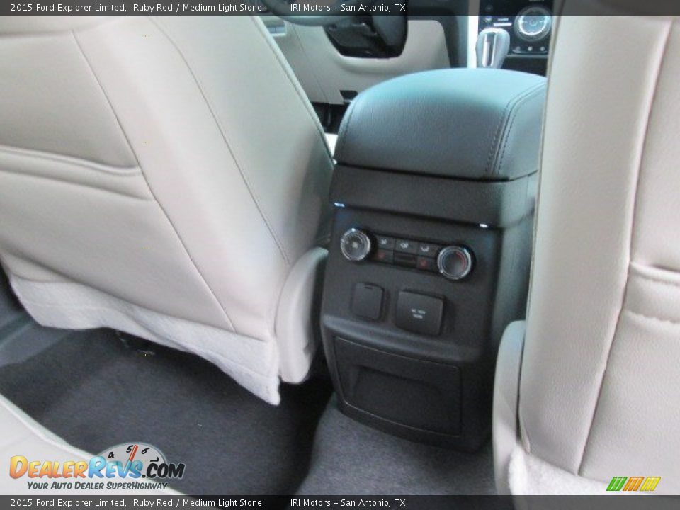 2015 Ford Explorer Limited Ruby Red / Medium Light Stone Photo #26