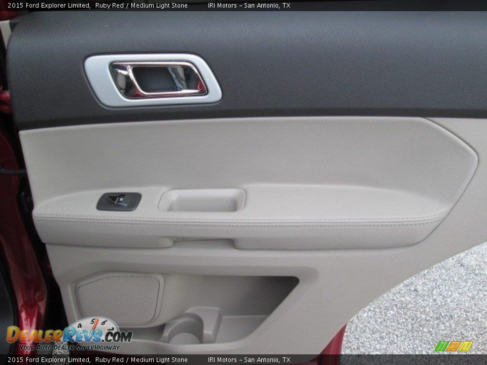 2015 Ford Explorer Limited Ruby Red / Medium Light Stone Photo #27