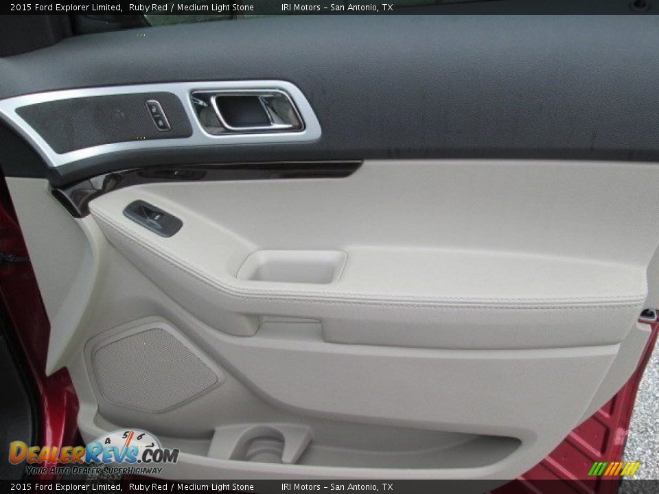 2015 Ford Explorer Limited Ruby Red / Medium Light Stone Photo #30