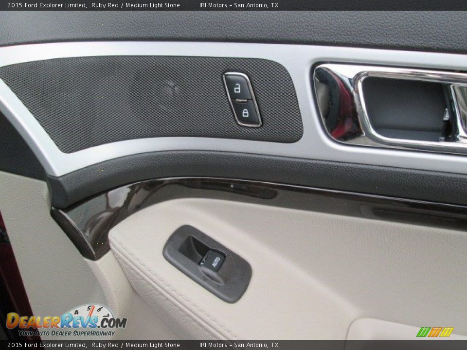 2015 Ford Explorer Limited Ruby Red / Medium Light Stone Photo #31