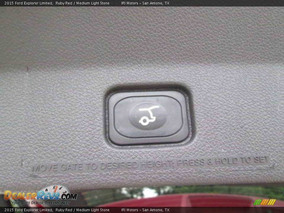 2015 Ford Explorer Limited Ruby Red / Medium Light Stone Photo #35