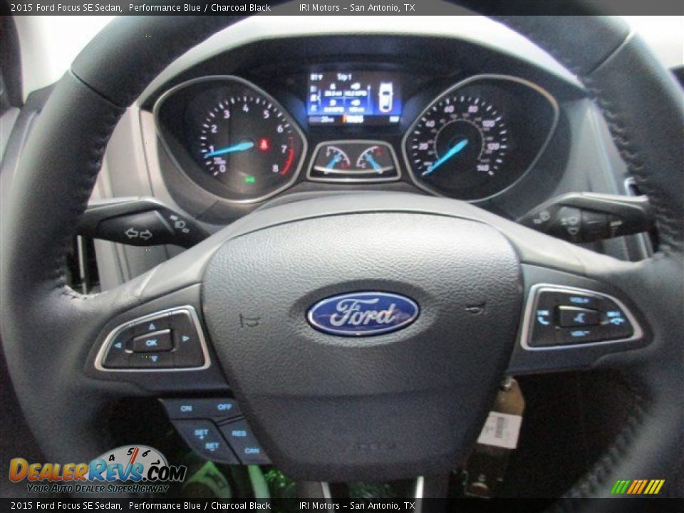 2015 Ford Focus SE Sedan Performance Blue / Charcoal Black Photo #21