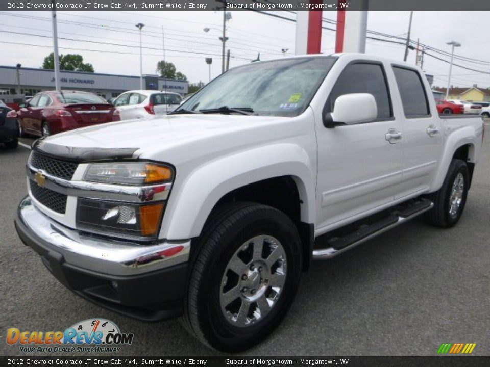 2012 Chevrolet Colorado LT Crew Cab 4x4 Summit White / Ebony Photo #13