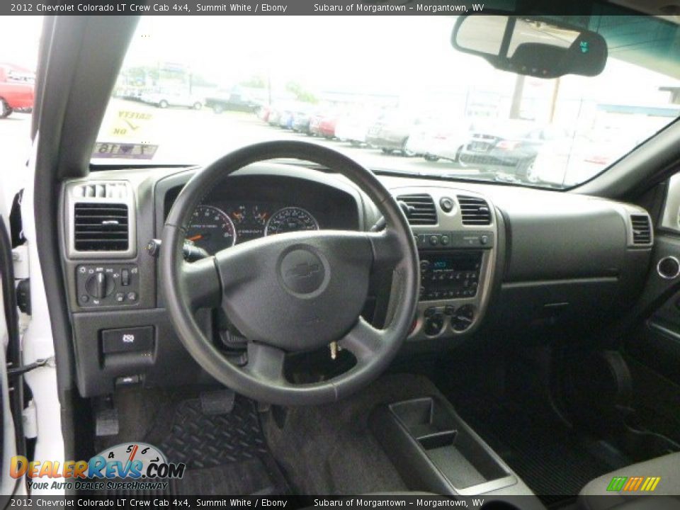 2012 Chevrolet Colorado LT Crew Cab 4x4 Summit White / Ebony Photo #17