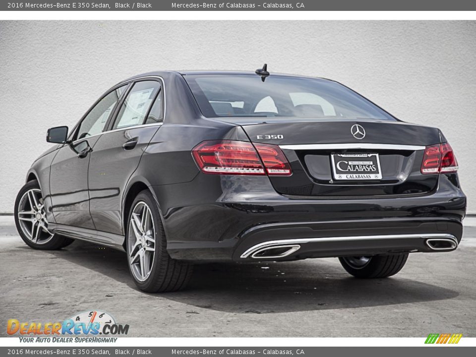 2016 Mercedes-Benz E 350 Sedan Black / Black Photo #3
