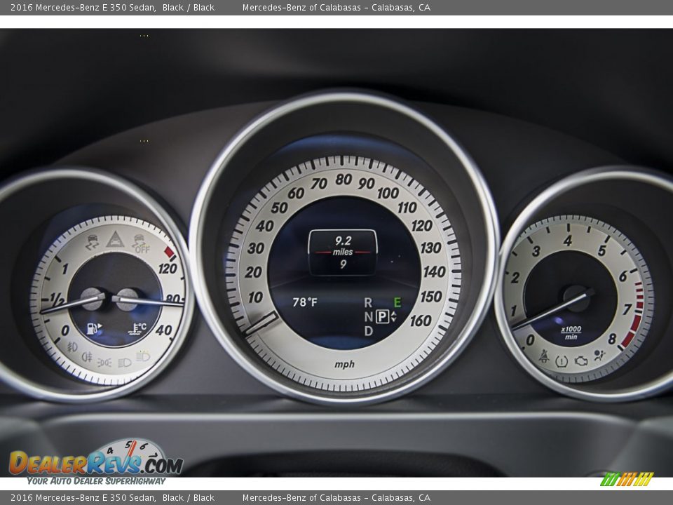 2016 Mercedes-Benz E 350 Sedan Black / Black Photo #7