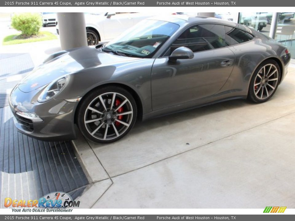 2015 Porsche 911 Carrera 4S Coupe Agate Grey Metallic / Black/Garnet Red Photo #6