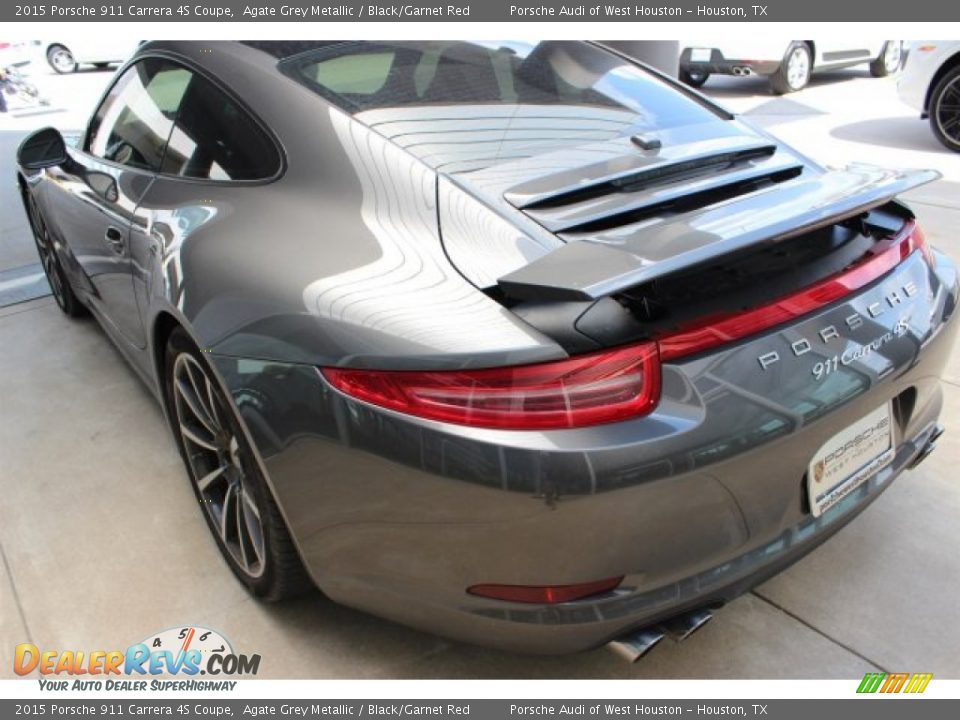 2015 Porsche 911 Carrera 4S Coupe Agate Grey Metallic / Black/Garnet Red Photo #8