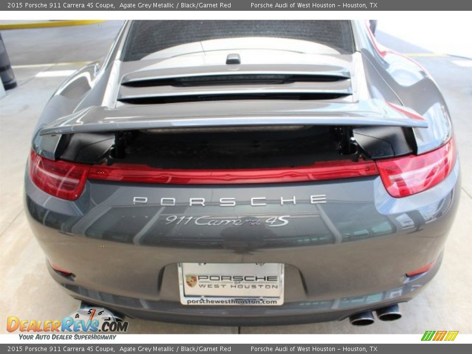 2015 Porsche 911 Carrera 4S Coupe Agate Grey Metallic / Black/Garnet Red Photo #9