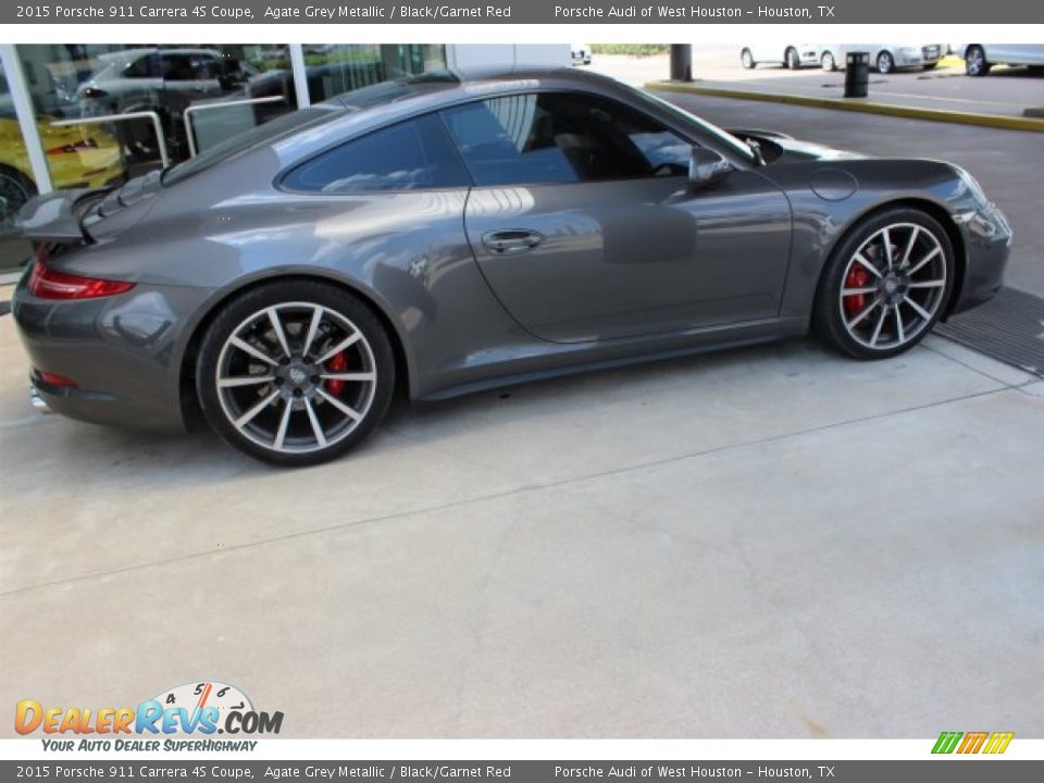 2015 Porsche 911 Carrera 4S Coupe Agate Grey Metallic / Black/Garnet Red Photo #13