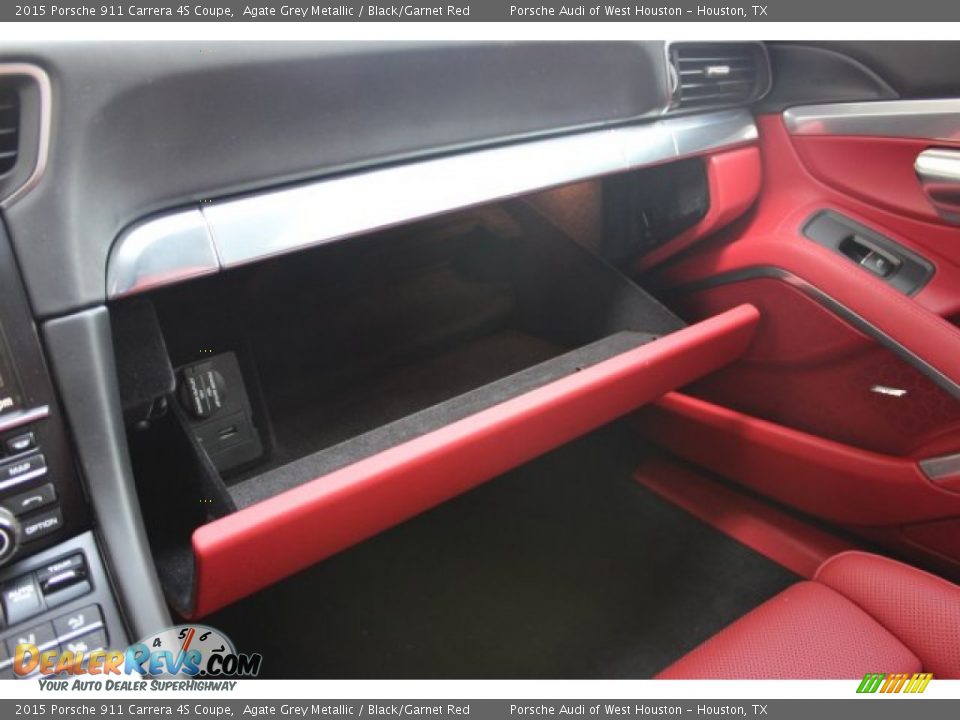 2015 Porsche 911 Carrera 4S Coupe Agate Grey Metallic / Black/Garnet Red Photo #28