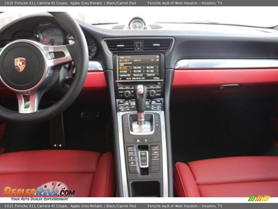 2015 Porsche 911 Carrera 4S Coupe Agate Grey Metallic / Black/Garnet Red Photo #36