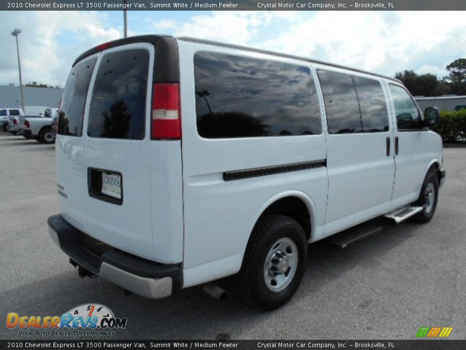 2010 Chevrolet Express LT 3500 Passenger Van Summit White / Medium Pewter Photo #8