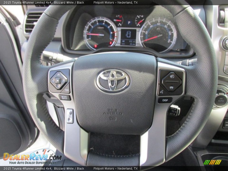 2015 Toyota 4Runner Limited 4x4 Blizzard White / Black Photo #33