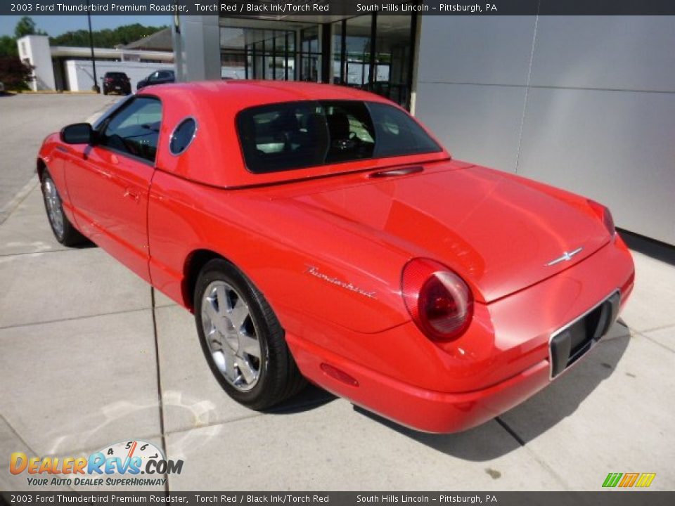 2003 Ford Thunderbird Premium Roadster Torch Red / Black Ink/Torch Red Photo #3