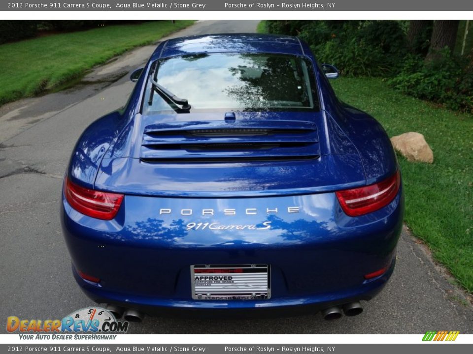 2012 Porsche 911 Carrera S Coupe Aqua Blue Metallic / Stone Grey Photo #5