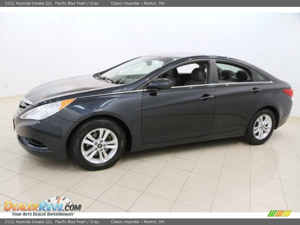 2012 Hyundai Sonata GLS Pacific Blue Pearl / Gray Photo #3