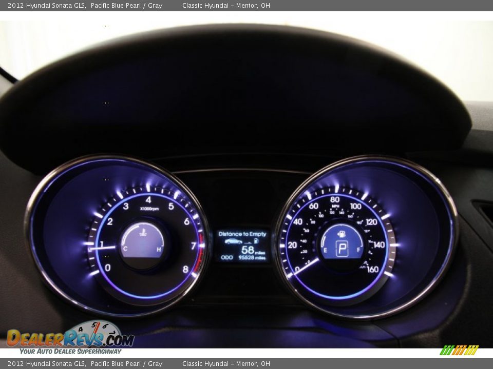 2012 Hyundai Sonata GLS Pacific Blue Pearl / Gray Photo #7