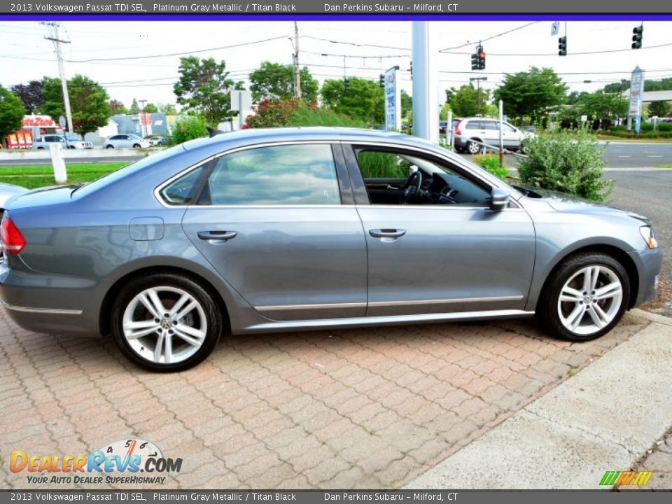 2013 Volkswagen Passat TDI SEL Platinum Gray Metallic / Titan Black Photo #5