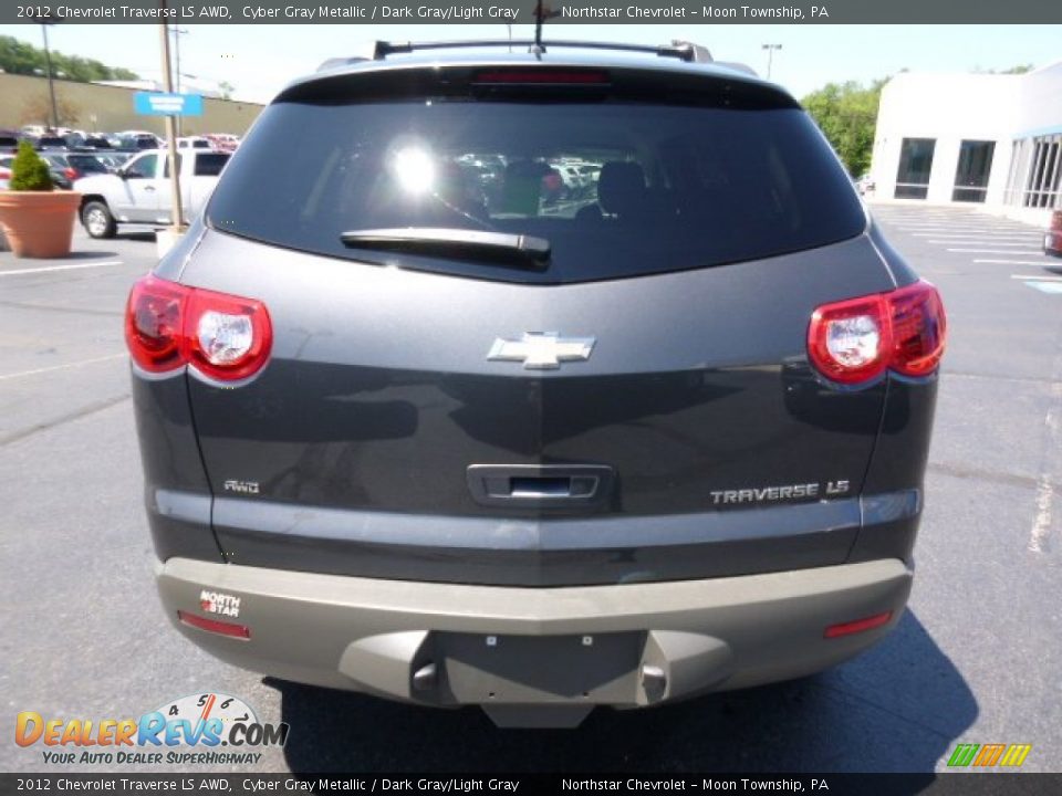 2012 Chevrolet Traverse LS AWD Cyber Gray Metallic / Dark Gray/Light Gray Photo #4