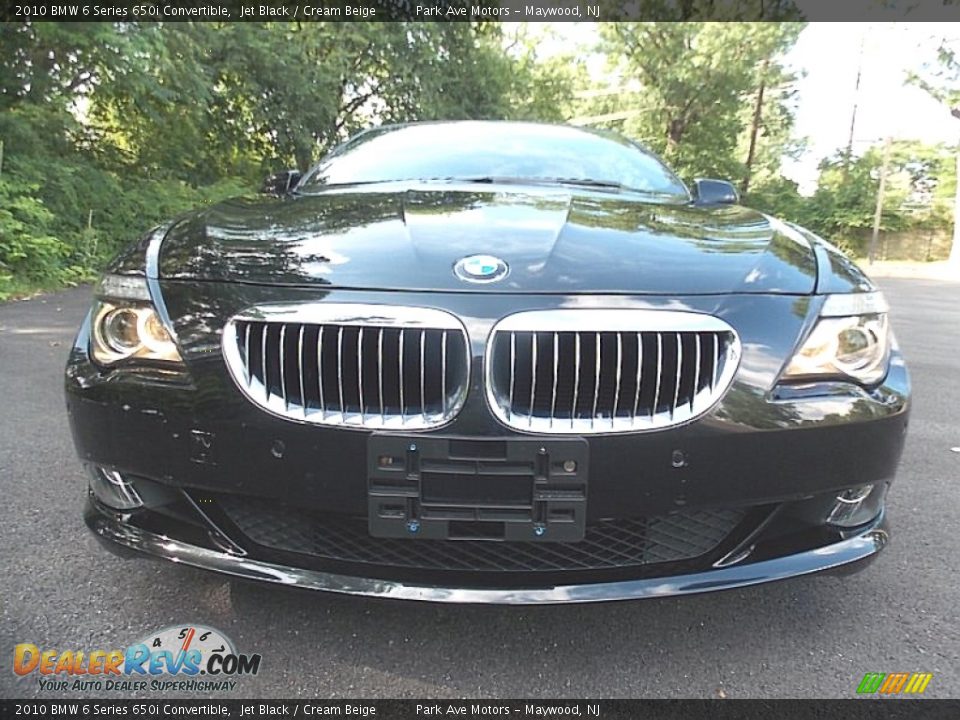 2010 BMW 6 Series 650i Convertible Jet Black / Cream Beige Photo #12