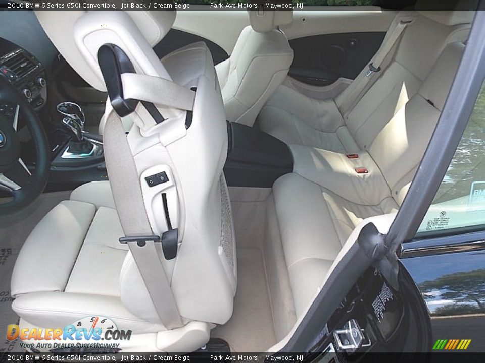 Rear Seat of 2010 BMW 6 Series 650i Convertible Photo #19