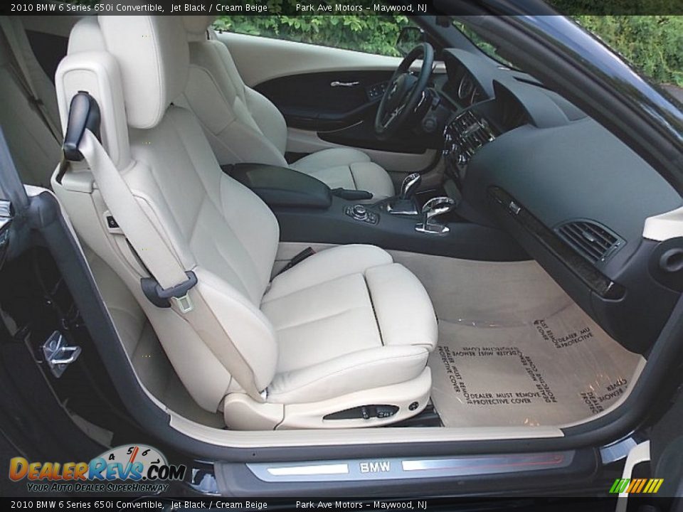 Front Seat of 2010 BMW 6 Series 650i Convertible Photo #22