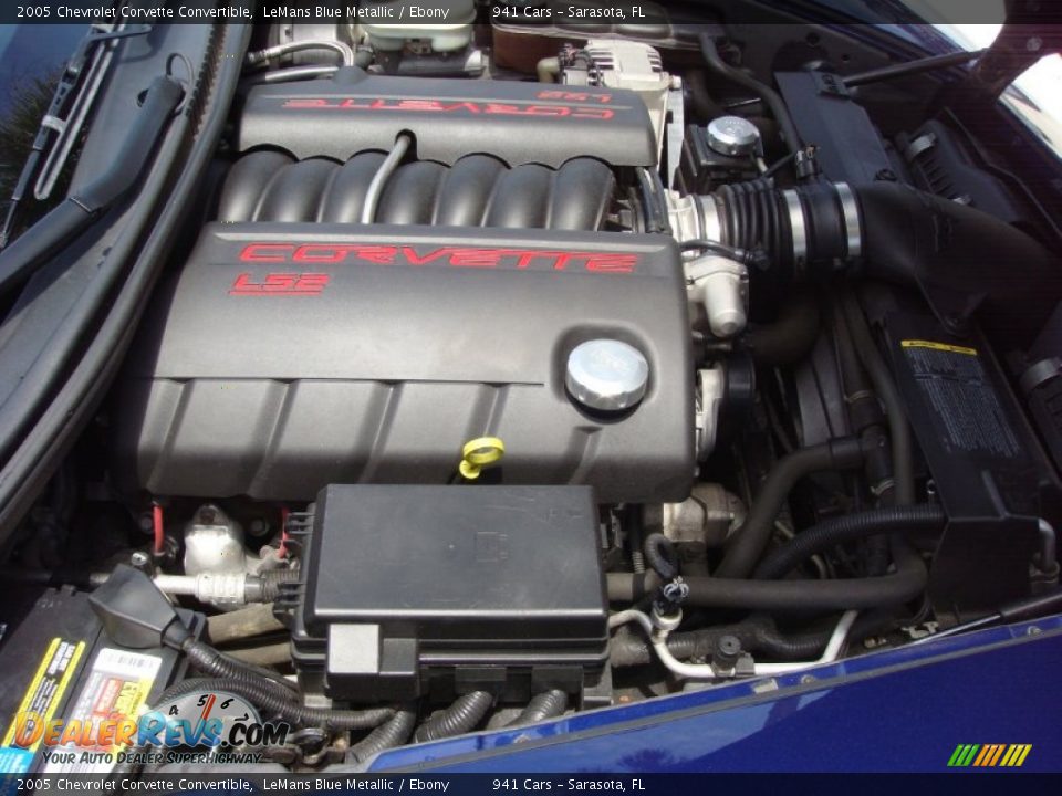 2005 Chevrolet Corvette Convertible 6.0 Liter OHV 16-Valve LS2 V8 Engine Photo #25