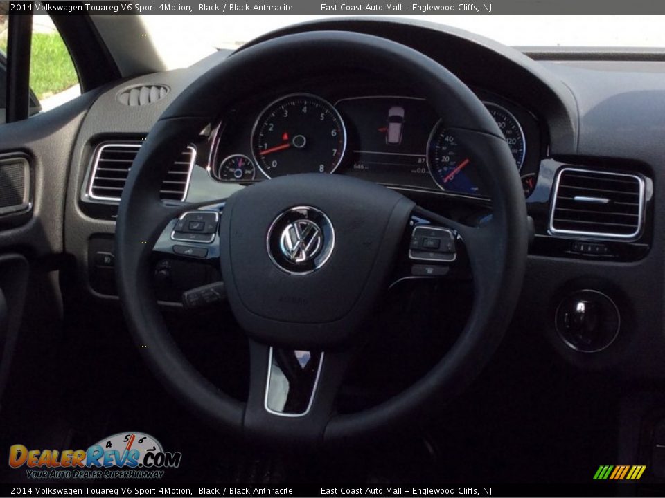 2014 Volkswagen Touareg V6 Sport 4Motion Black / Black Anthracite Photo #10