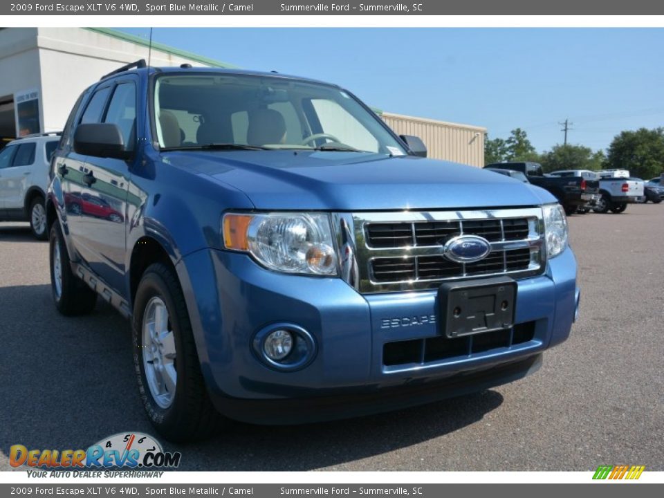 2009 Ford Escape XLT V6 4WD Sport Blue Metallic / Camel Photo #1