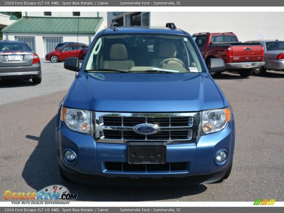 2009 Ford Escape XLT V6 4WD Sport Blue Metallic / Camel Photo #3