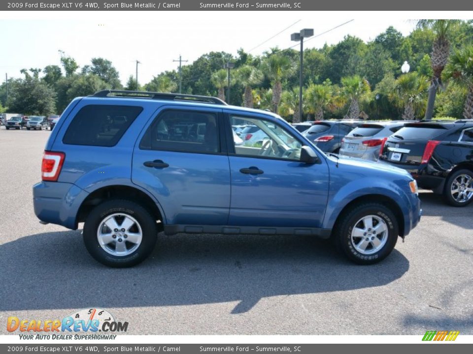 2009 Ford Escape XLT V6 4WD Sport Blue Metallic / Camel Photo #4