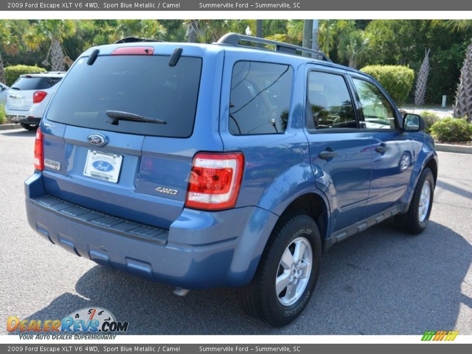 2009 Ford Escape XLT V6 4WD Sport Blue Metallic / Camel Photo #5