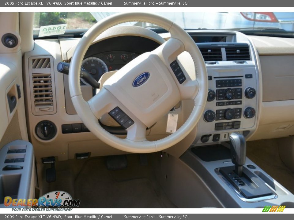 2009 Ford Escape XLT V6 4WD Sport Blue Metallic / Camel Photo #9